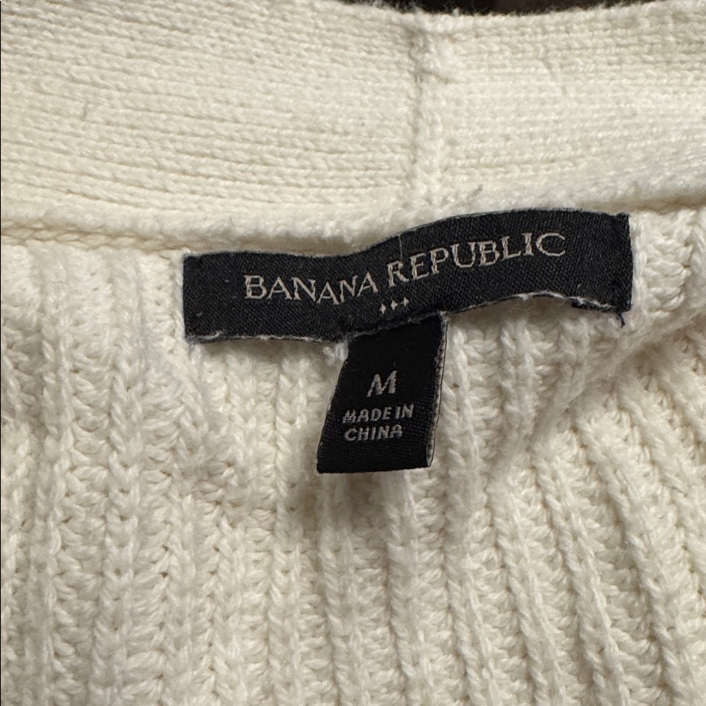 Banana Republic Off-White Knit Button Front Cardigan - Picture 5 of 6